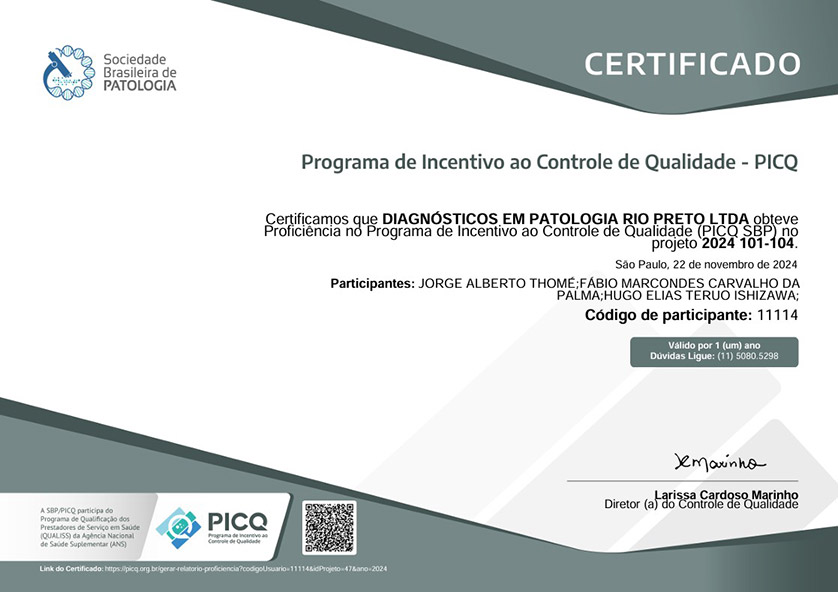 certificado PICQ